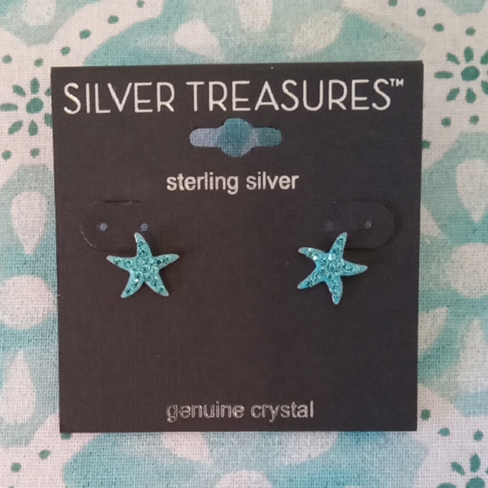 Starfish Sterling Silver Earrings Posts